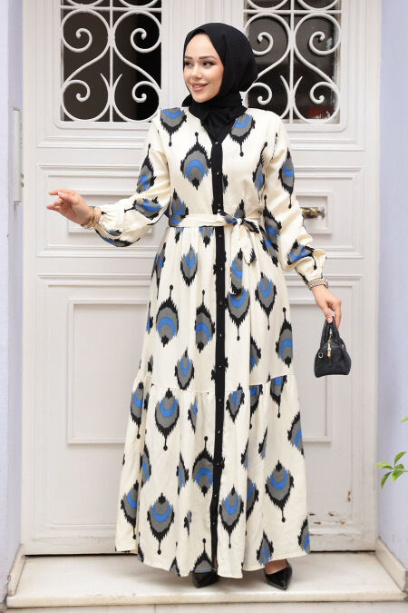 Modest Black Pastel Dress 23926S - NEVA STYLE