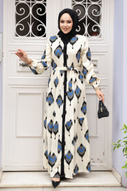 Modest Black Pastel Dress 23926S - 2