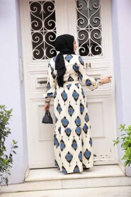Modest Black Pastel Dress 23926S - 3