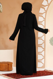 Modest Black Plus Size Abaya 29127S - 4