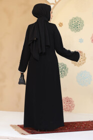 Modest Black Plus Size Abaya 45300S - 3