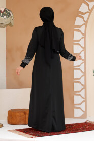 Modest Black Plus Size Dress 23815S - 4