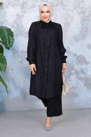 Modest Black Plus Size Dual Suit 51991S - 2