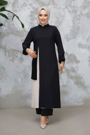 Modest Black Plus Size Dual Suit 65881S - 2