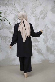 Modest Black Plus Size Dual Suit 65882S - 3