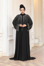 Modest Black Plus Size Engagement Dress 25912S - 1