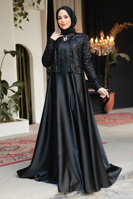 Modest black dress best sale