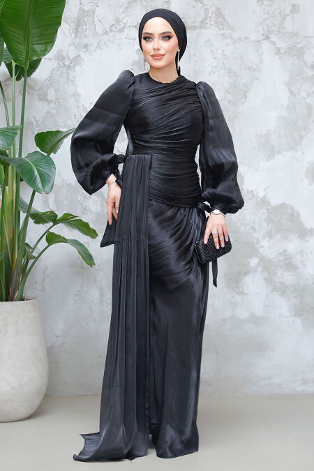 Modest Black Prom Dress 48491S - NEVA STYLE