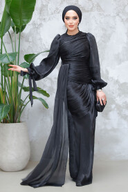 Modest Black Prom Dress 48491S - 4