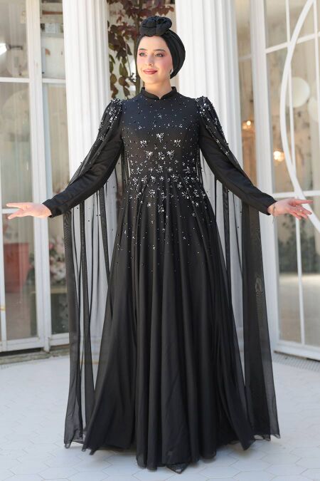 open lace back dress A-line Black Spaghetti Straps Simple Modest Long Evening Prom Dresses   bridalsew
