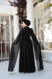 Modest Black Prom Dress 51171S - 4