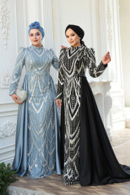 Modest Black Prom Dress 51923S - 8