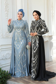 Modest Black Prom Dress 51923S - 9