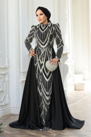 Modest Black Prom Dress 51923S - 3