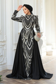 Modest Black Prom Dress 51923S - 1