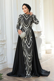 Modest Black Prom Dress 51923S - 4