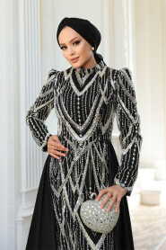 Modest Black Prom Dress 51923S - 5