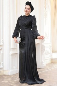 Modest Black Prom Dress 52585S - 2