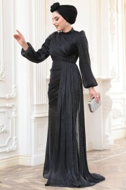 Modest Black Prom Dress 52585S - 4