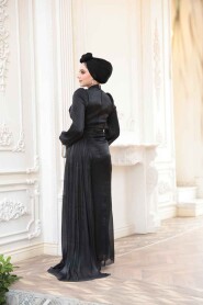 Modest Black Prom Dress 52585S - 5
