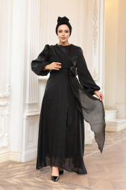 Modest Black Prom Dress 62191S - 3