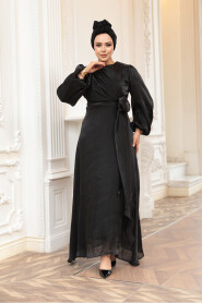 Modest Black Prom Dress 62191S - 2
