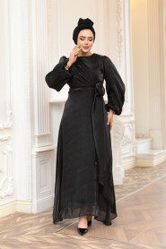 Modest Black Prom Dress 62191S - 1