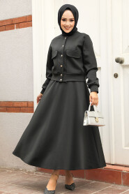 Modest Black Skirt Dual Suit 12261S - 1