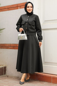 Modest Black Skirt Dual Suit 12261S - 3