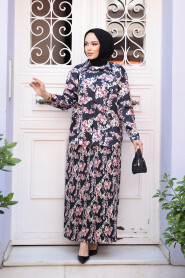 Modest Black Skirted Dual Suit 13027S - 1