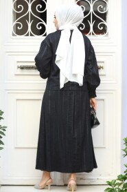 Modest Black Skirted Dual Suit 30004S - 4