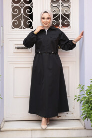Modest Black Skirted Dual Suit 4458S 