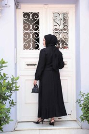 Modest Black Skirted Dual Suit 44741S - 4