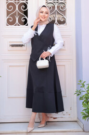 Modest Black Skirted Dual Suit 75471S - 2
