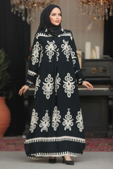 Modest Black Summer Dress 23172S - NEVA STYLE