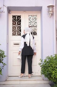 Modest Black Three Suit 6169S - 4