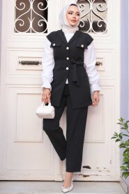Modest Black Three Suit 6169S - 3