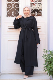 Modest Black Three Suit 7677S - 1