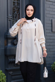 Modest Black Top 10666BEJ - 2