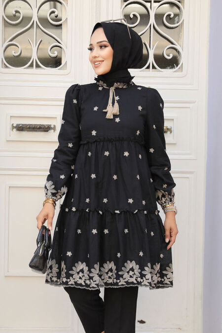 Modest Black Top 13821S - NEVA STYLE