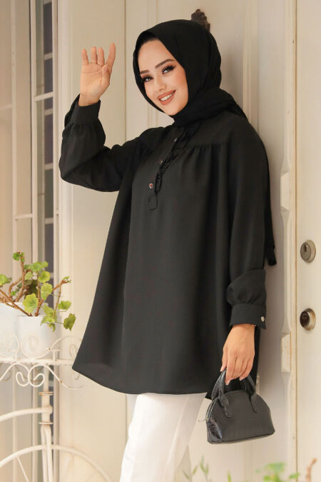 Modest Black Top 19026S - NEVA STYLE
