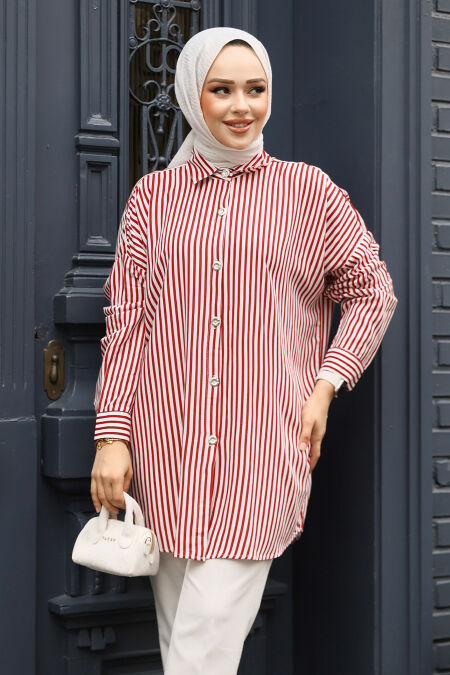 Modest Claret Red Top 20411BR - NEVA STYLE