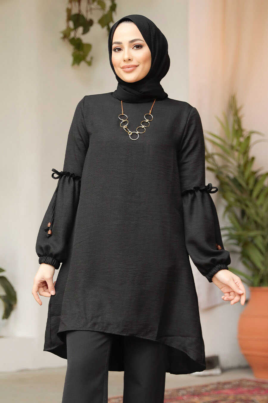 Modest Black Top 4138S - Neva-style.com