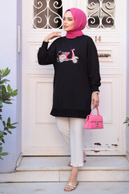 Modest Black Tunic 10636S - 2