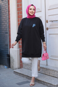 Modest Black Tunic 10653S - 1