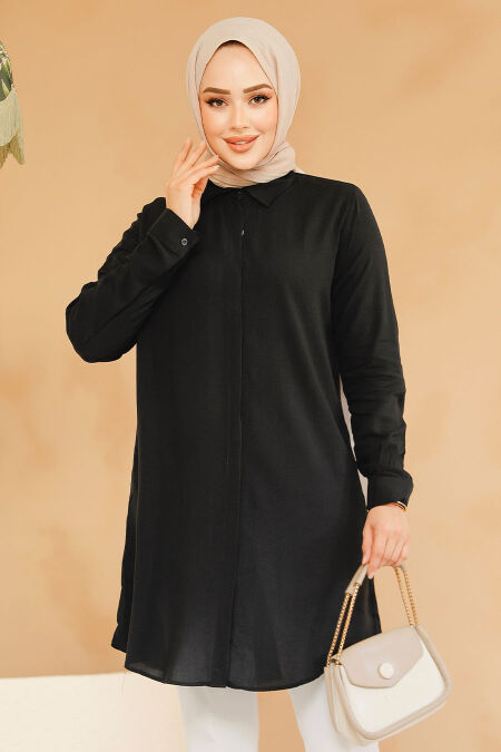 Modest Black Tunic 11715S - NEVA STYLE