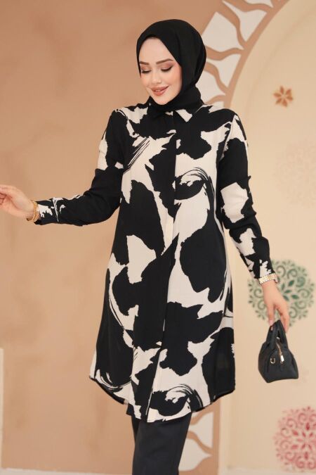 Modest Black Tunic 11728S - NEVA STYLE