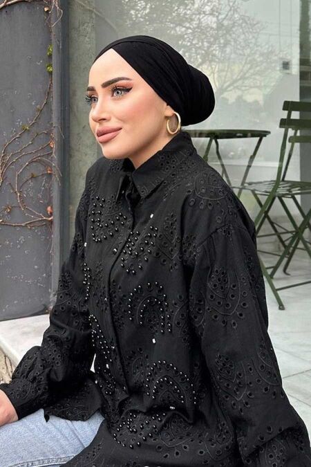 Modest Black Tunic 13512S - NEVA STYLE