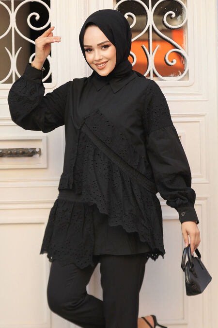 Modest Black Tunic 14221S - NEVA STYLE