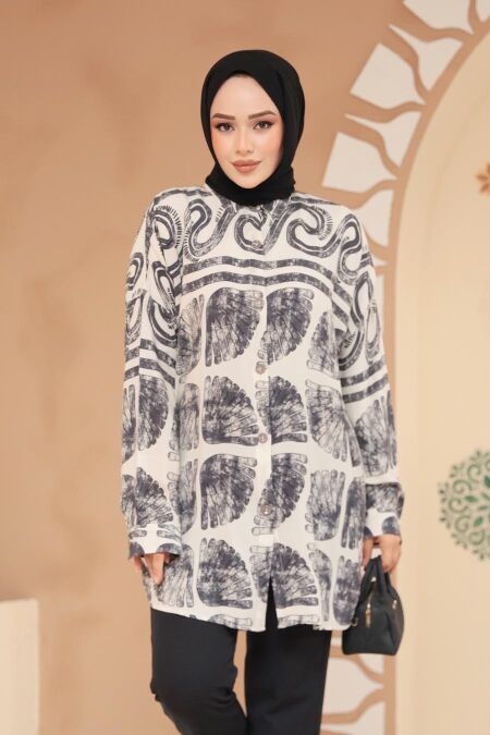 Modest Black Tunic 20409S - NEVA STYLE